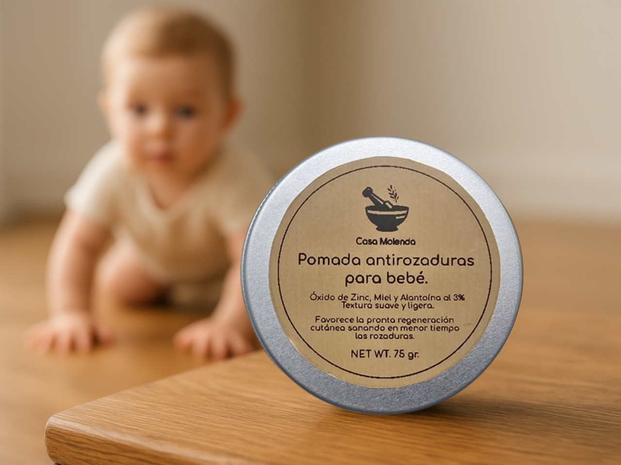 Pomada antirozaduras para bebé 75 gr.