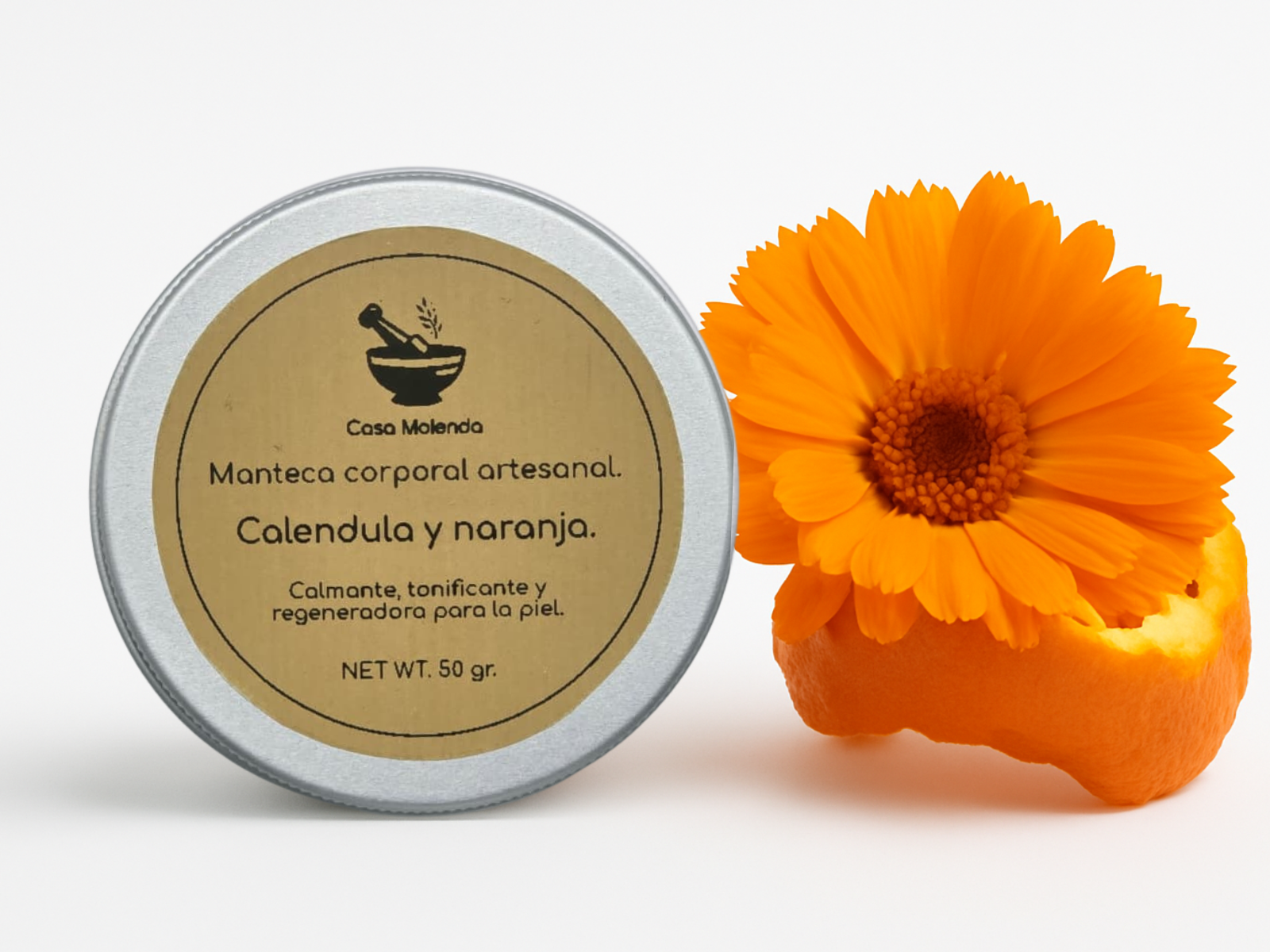 Travel Size: Manteca corporal de caléndula y naranja