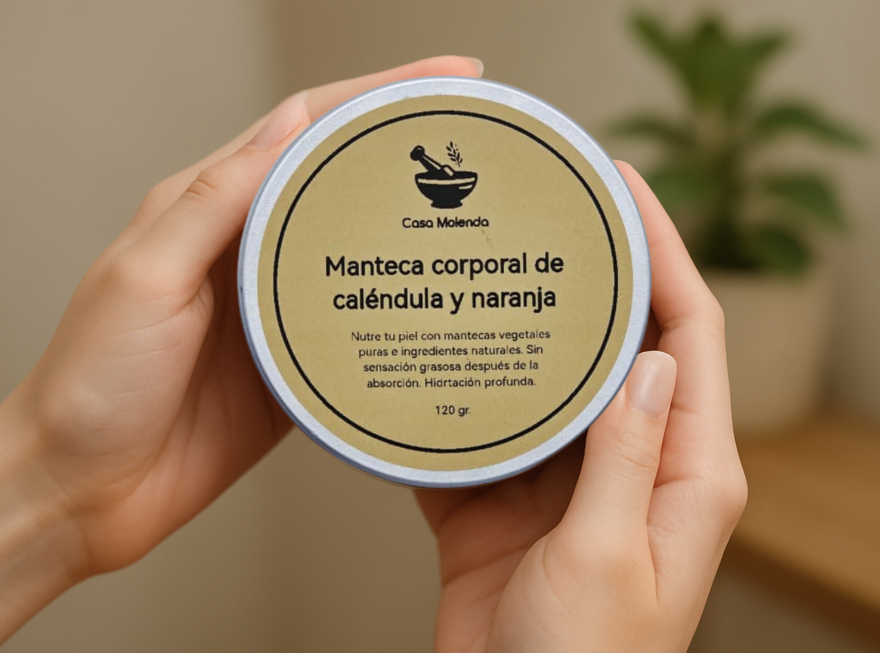 Manteca corporal de caléndula y naranja
