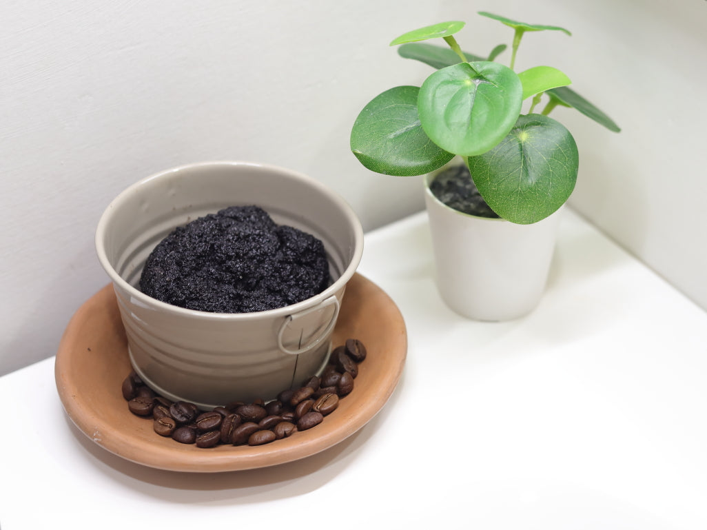 Exfoliante de café con vitamina C