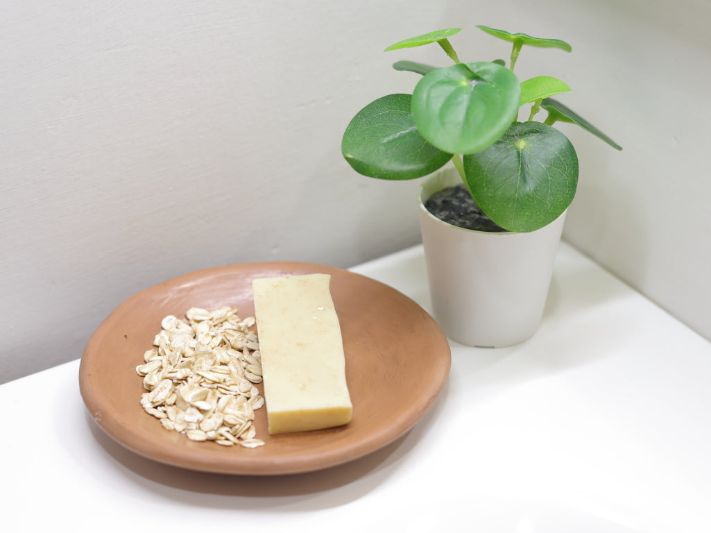 Jabón de avena con vitamina E tocador