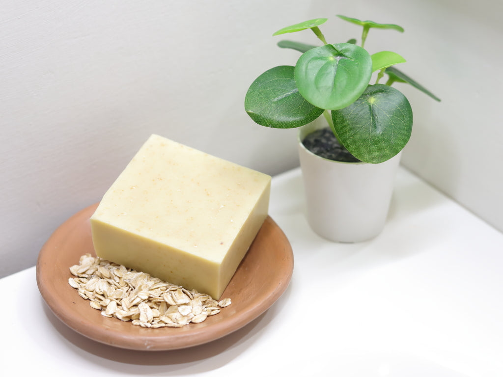 Jabón de avena con vitamina E grande