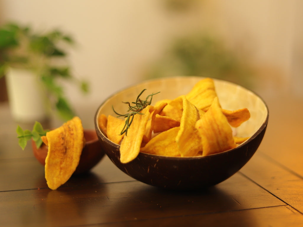 Chips de plátano macho