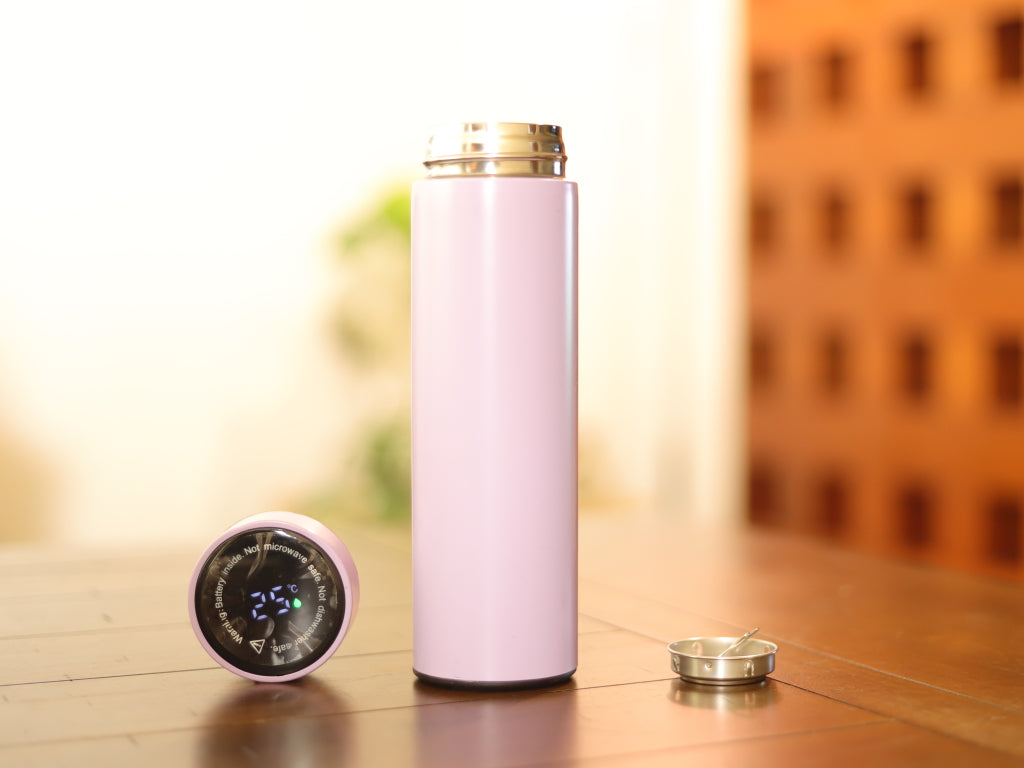 Termo lila con sensor de temperatura