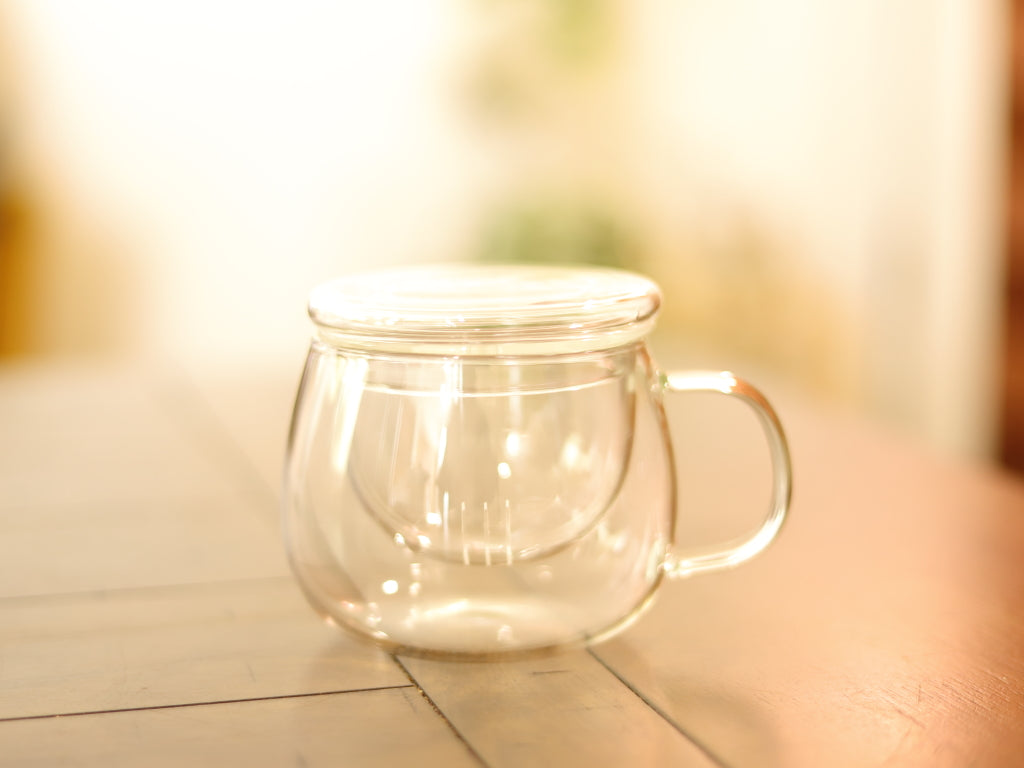 Taza de cristal con infusor